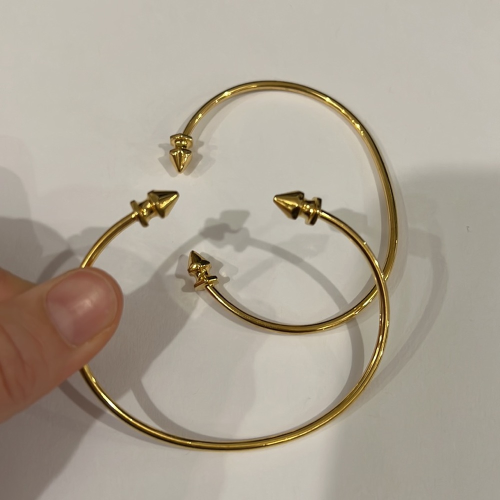 Sarah Chloe Gold Bangles - Picture 5 of 7